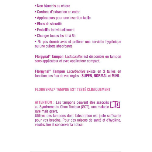 Saforelle Florgynal Tampon Applicateur Compact 9 Super