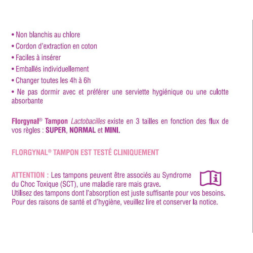 Saforelle Florgynal Tampon 22 Normal