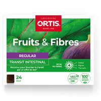 Fruits et fibres Regular transit intestinal 24 cubes