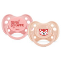 SUCETTE ANATOMIQUE +6 MOIS TOUT FEU FLAMME SILICONE LOT DE 2 DODIE