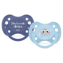 SUCETTE ANATOMIQUE +6 MOIS J'ME LA COULE DOUCE SILICONE LOT DE 2 DODIE