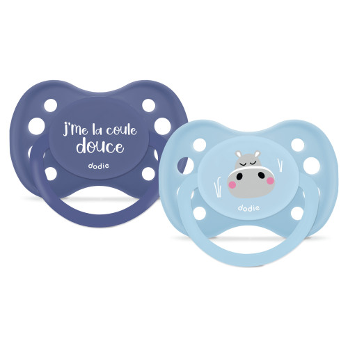 SUCETTE ANATOMIQUE +6 MOIS J'ME LA COULE DOUCE SILICONE LOT DE 2 DODIE