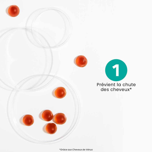 Sublimes Cheveux Anti-Chute Goût Pêche 30 Gummies