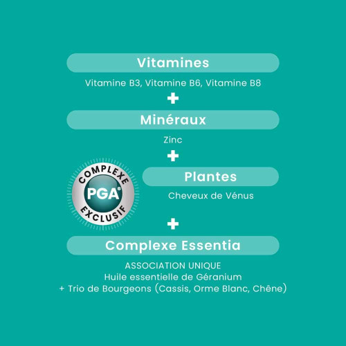 Sublimes Cheveux Anti-Chute Goût Pêche 30 Gummies