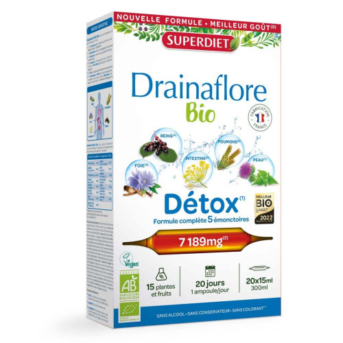 Drainaflore Bio 20 ampoules