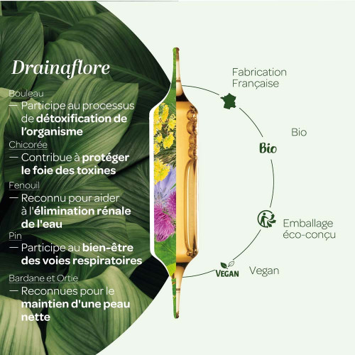 Drainaflore Bio 20 ampoules