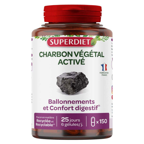 Charbon Végétal Activé 150 gélules