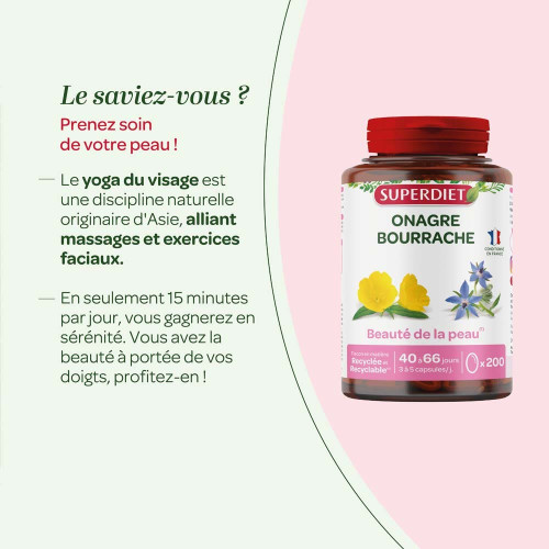 Onagre Bourrache 200 Capsules