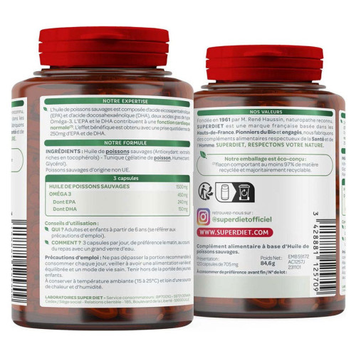 Oméga 3 DHA EPA 120 capsules