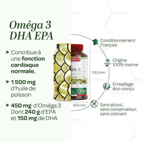 Oméga 3 DHA EPA 120 capsules