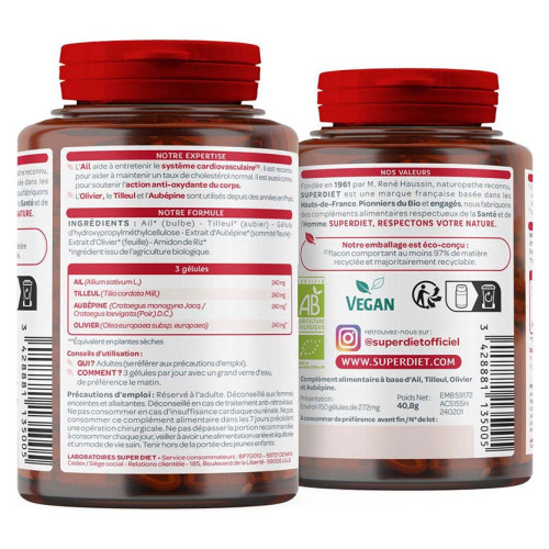 Quatuor cardiovasculaire bio 150 gélules