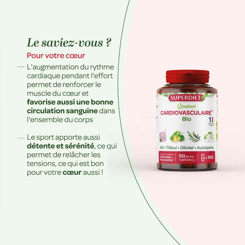 Quatuor cardiovasculaire bio 150 gélules