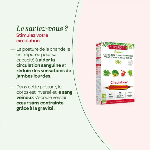 Quatuor circulation bio 20 ampoules