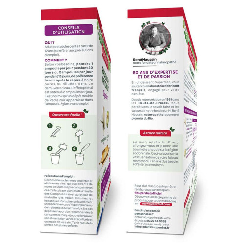 Radis Noir Artichaut Bio 20 Ampoules