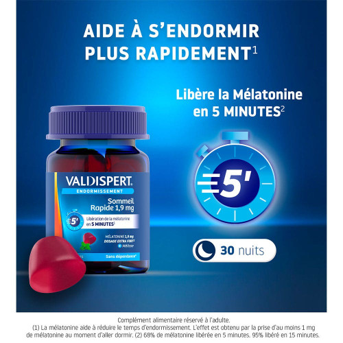 Sommeil Rapide 1,9 mg 60 Gummies