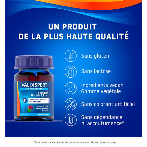 Sommeil Rapide 1,9 mg 60 Gummies
