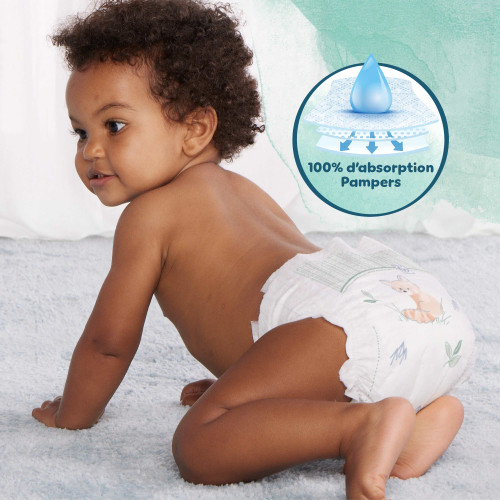HARMONIE NEW BABY Couches Taille 2 De 4 à 8 kg Maxi Pack 96 Unités