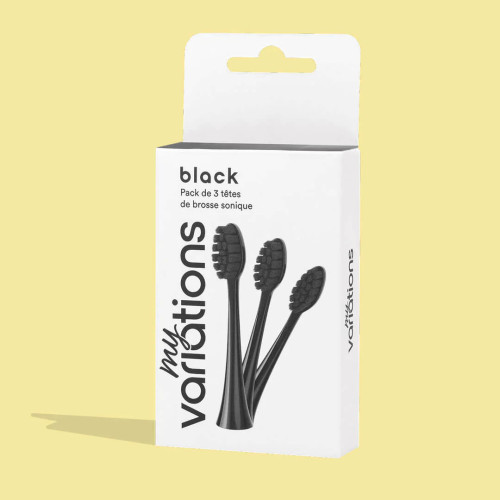 Pack 3 Têtes Brosse à Dents Noir