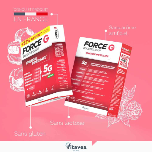 Force G booster shot énergie immédiate 20 ampoules
