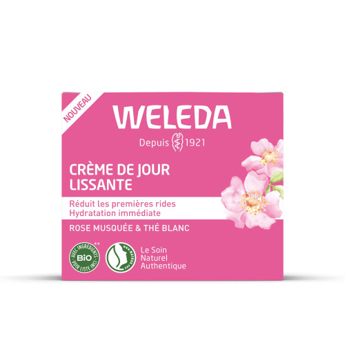 Crème de Jour Lissante à la Rose Musquée & Thé Blanc 40 ml