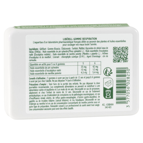 Respiration gommes 50 g