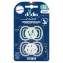 Extra sucette anatomique silicone Nuit 0-6 mois 2 sucettes