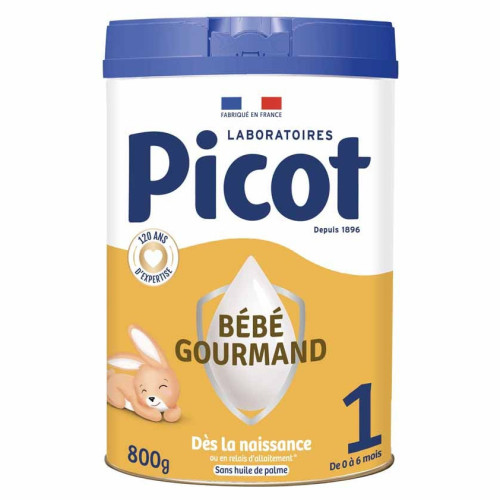 Picot Expert Bébé Gourmand 1er Âge 800g Sans Huile de Palme DHA