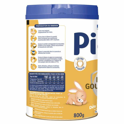 Picot Expert Bébé Gourmand 1er Âge 800g Sans Huile de Palme DHA