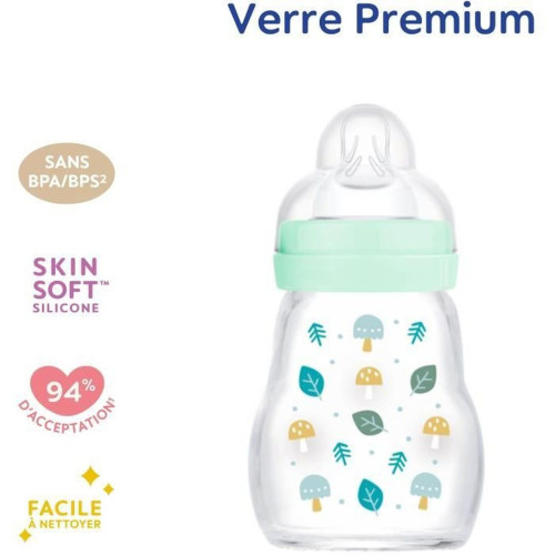 MAM Biberon Verre 170 ml Transition Naturelle Nouveau-nés Pharma360