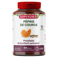 Superdiet Pépins de Courge 120 Capsules Confort Urinaire Homme