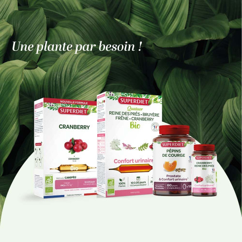 Superdiet Pépins de Courge 120 Capsules Confort Urinaire Homme
