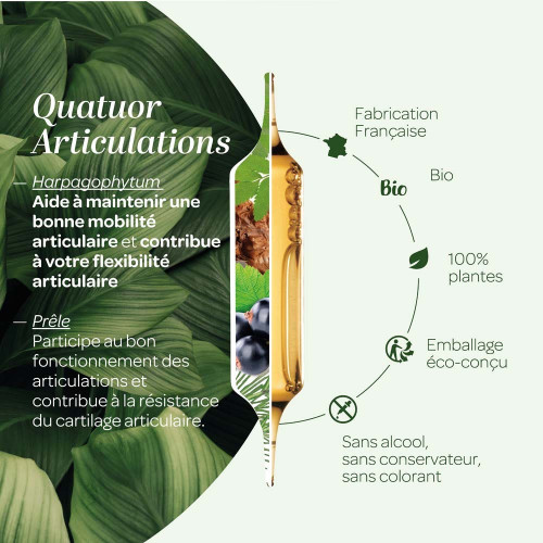 Superdiet Quatuor Articulations Bio 20 Ampoules Mobilité Articulaire
