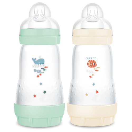 MAM Biberons Easy Start 260ml Anti-colique Réduit Gaz et Régurgitations