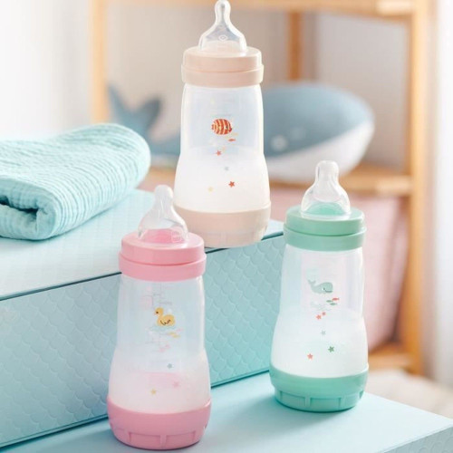 MAM Biberons Easy Start 260ml Anti-colique Réduit Gaz et Régurgitations