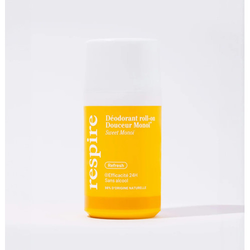 Respire Déodorant Roll-on Monoï 50ml Protection Naturelle 24h