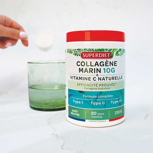 SUPER DIET Collagène Marin Vitamine C 262.5g Peau Jeune Articulations