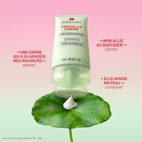 Erborian Centella Crème Hydratante 50 ml Peaux Sensibles Apaisée