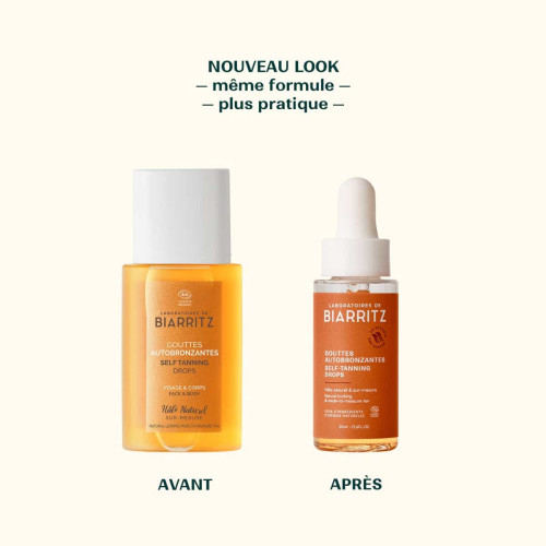 Laboratoires Biarritz Gouttes Autobronzantes BIO 35 ml Teint Ensoleillé