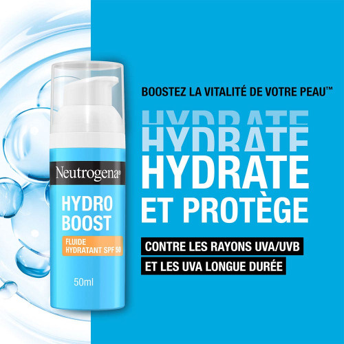 Neutrogena Fluide SPF50 - Hydratation 8h + Protection UV Anti-Âge