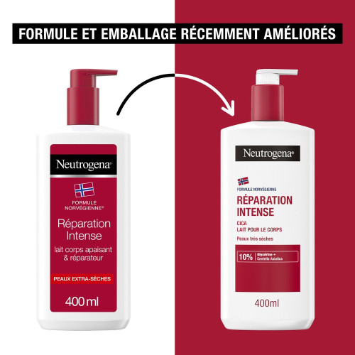 Neutrogena Lait Corps Réparation Intense Cica - Hydratation 72h