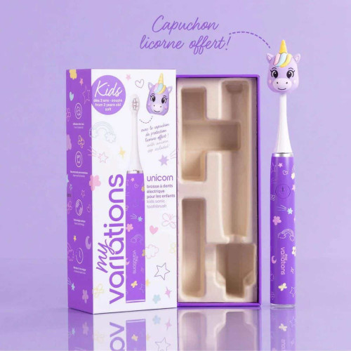 Brosse à dents électrique licorne Kids - Nettoyage efficace dès 3 ans