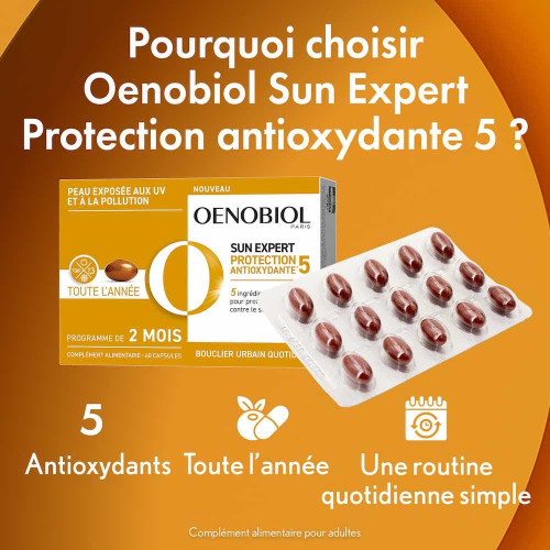 Complément Oenobiol : Antioxydant Soleil & Pollution - 60 Gélules