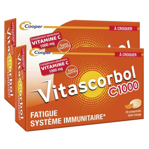 Vitascorbol C 1000 : Comprimés croquants, 1000 mg vitamine C