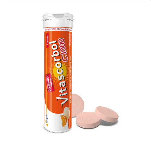 Vitascorbol C 1000 : Comprimés croquants, 1000 mg vitamine C