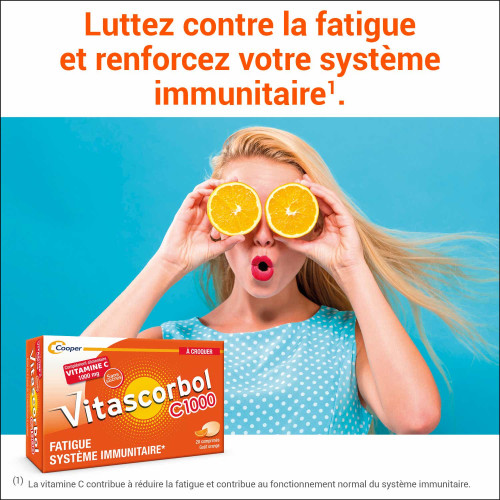 Vitascorbol C 1000 : Comprimés croquants, 1000 mg vitamine C