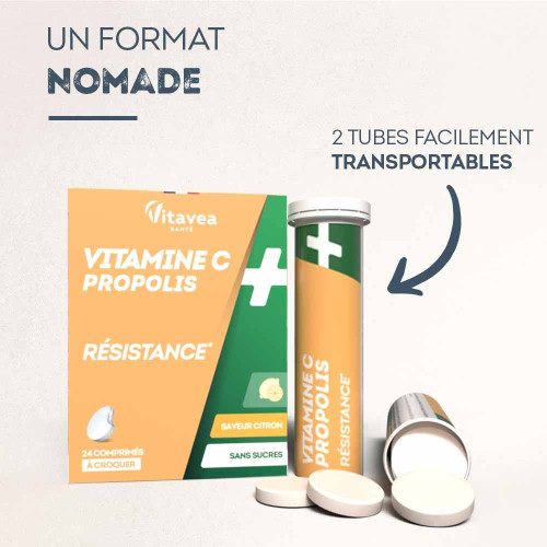 VITAVEA Vit C+Propolis : Renforce immunité et réduit fatigue