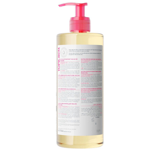 TOPICREM Huile Douche Ultra-Hydratante 1L - 8h Hydratation