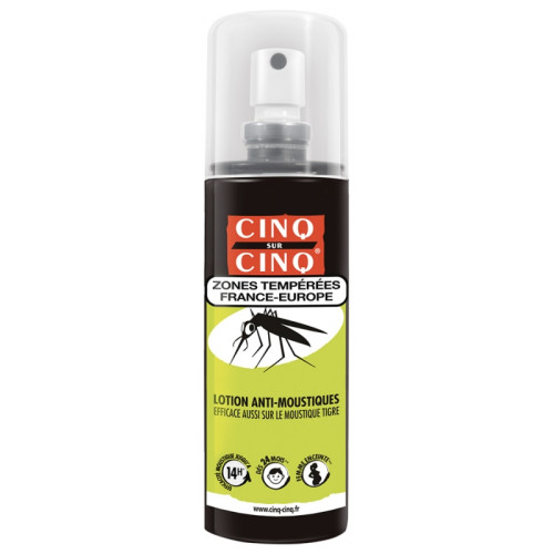 Cinq sur Cinq Lotion Zones Tempérées 100ml - Anti-Moustiques