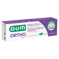 GUM Ortho Dentifrice Gel 75mL - Protection et Fraîcheur Menthe Verte