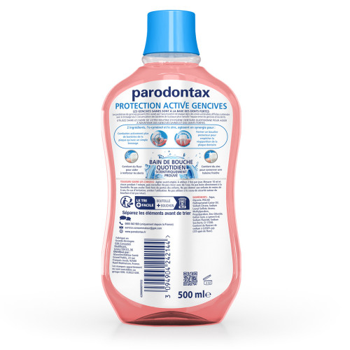 Parodontax Bain de Bouche 500mL - Protection Gencives 24h